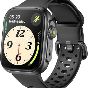 Smart Watch GPS Alexa Built-in 1.85" Smartwatch for Men Women (Answer/Make Call), 24/7 Spo2 Heart Rate Sleep Monitor, Pedometer, 3 ATM Waterproof Sport Watch for Android iOS